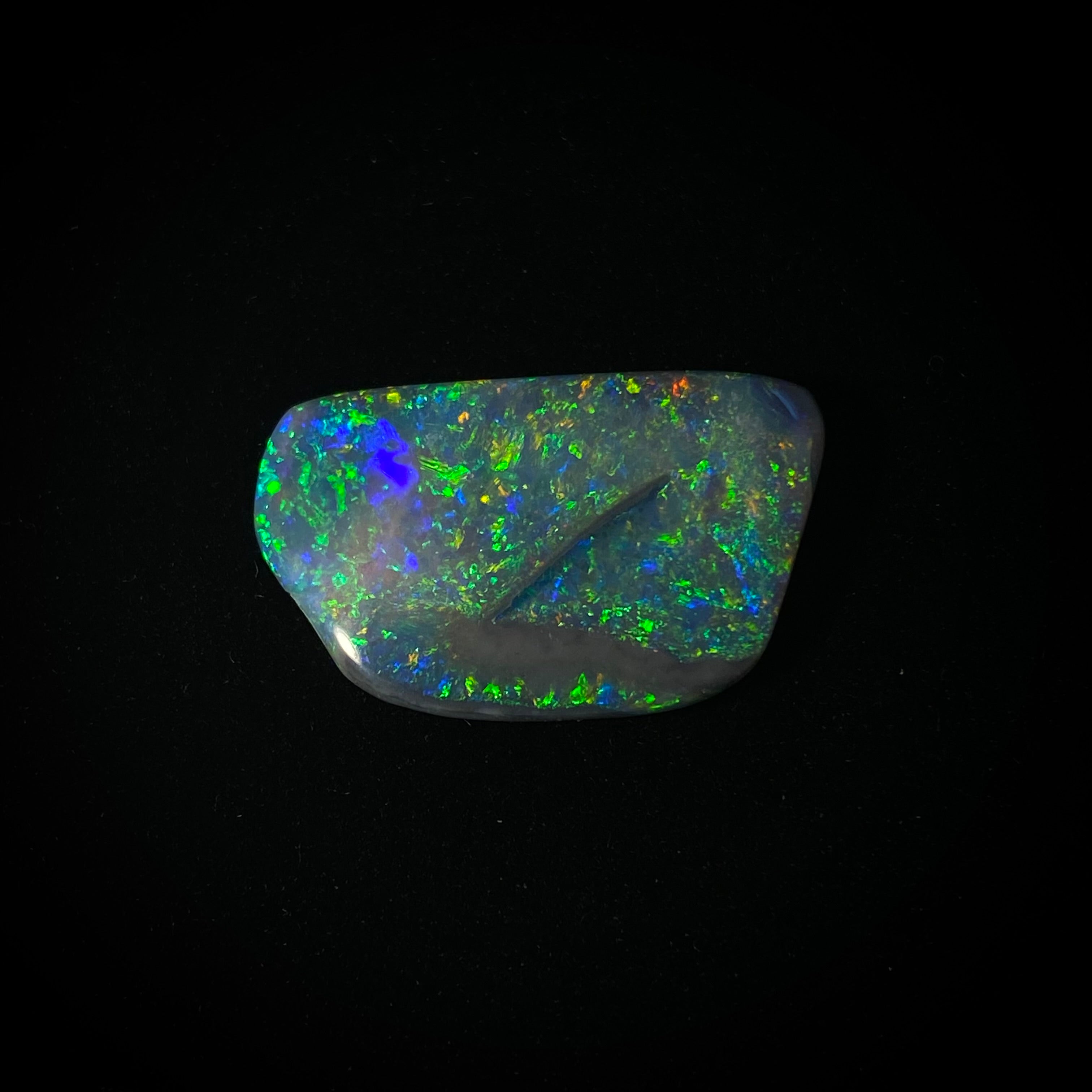 Solid black opal - 11386