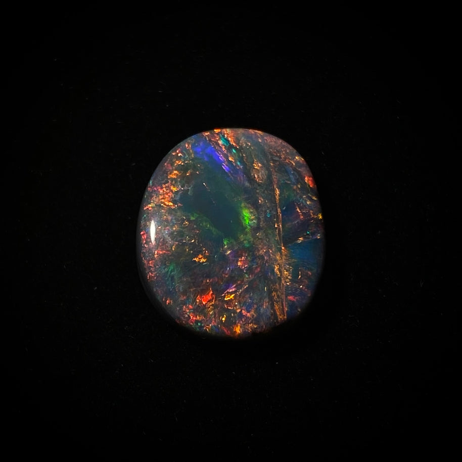 Solid black opal - 11389