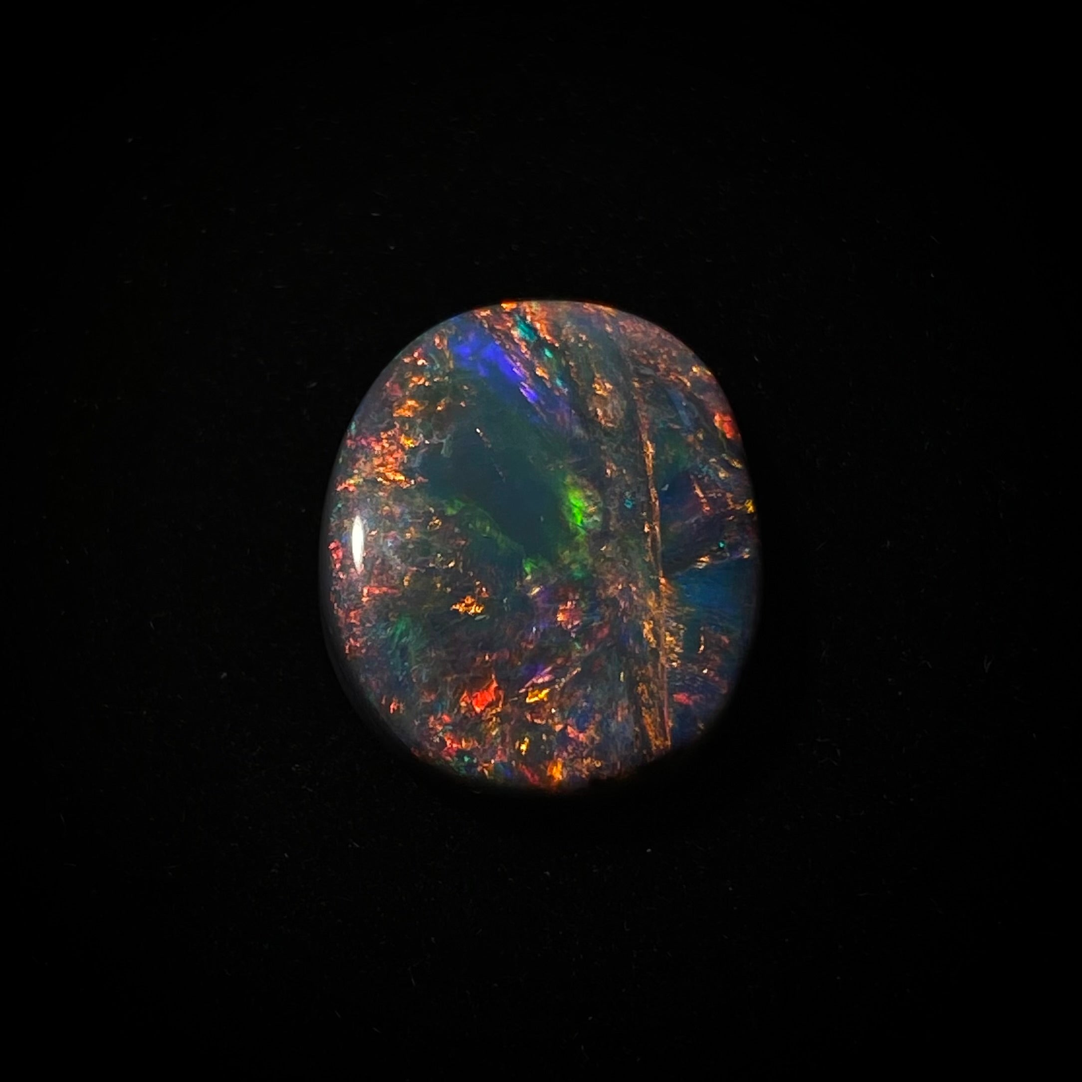 Solid black opal - 11389