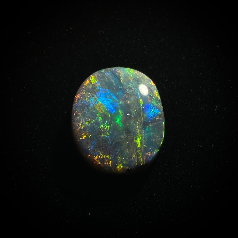 Solid black opal - 11389