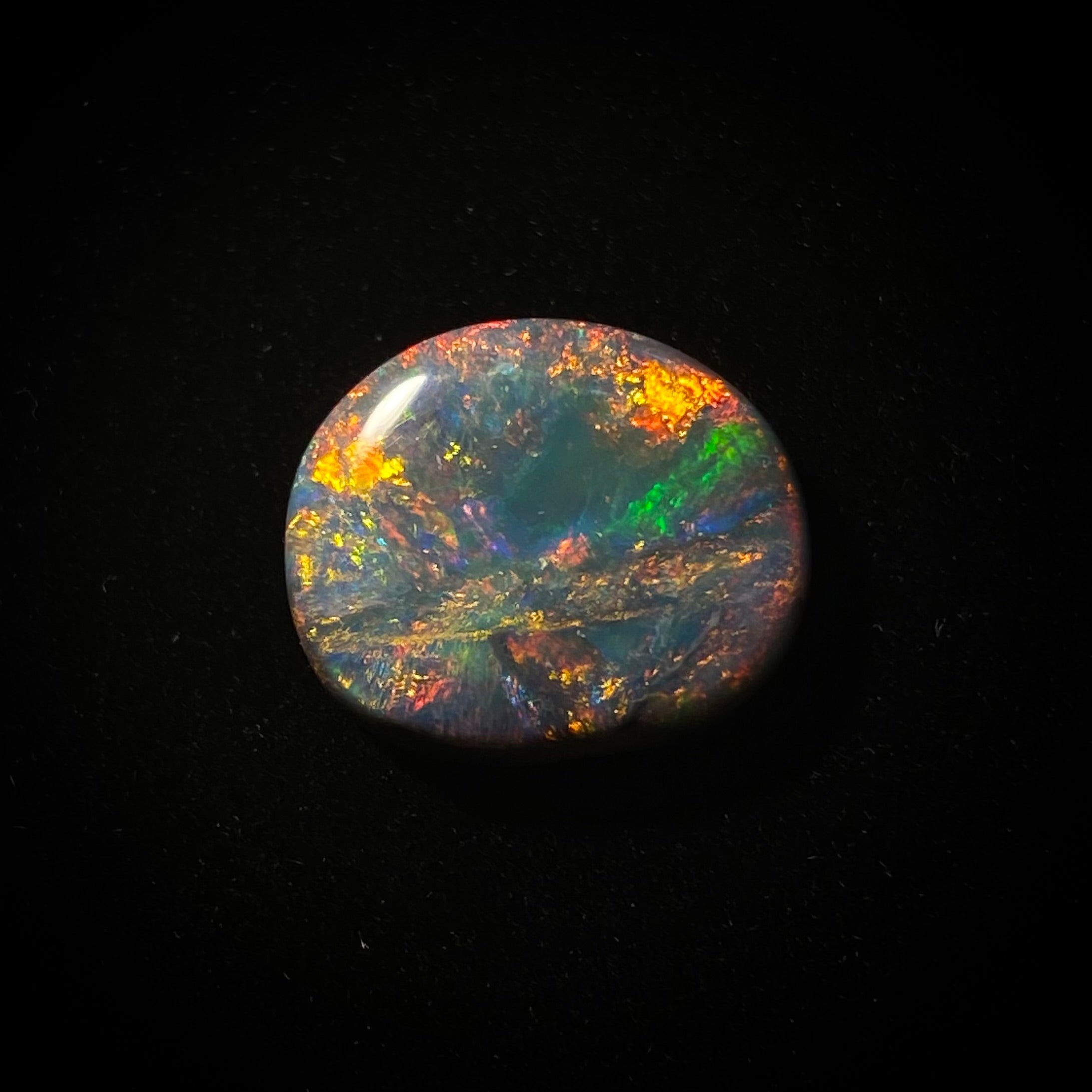 Solid black opal - 11389