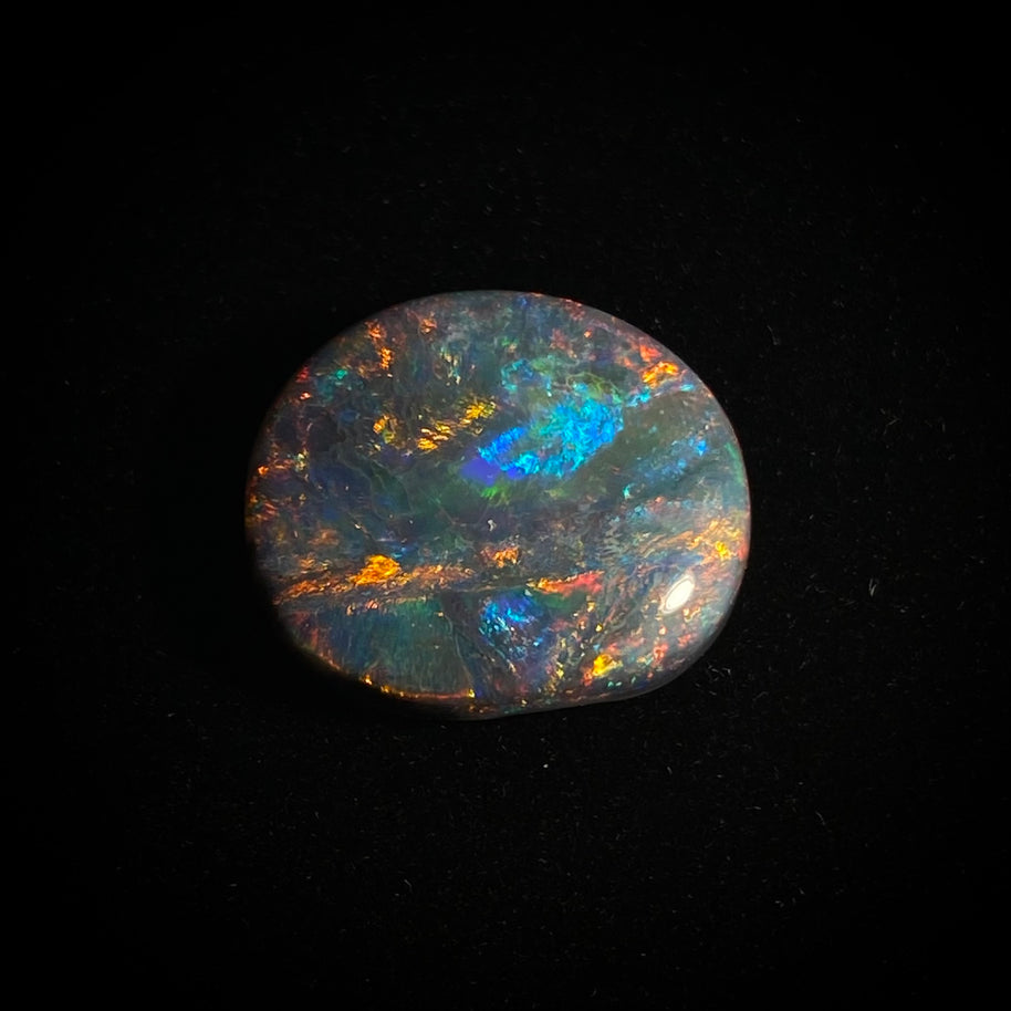 Solid black opal - 11389