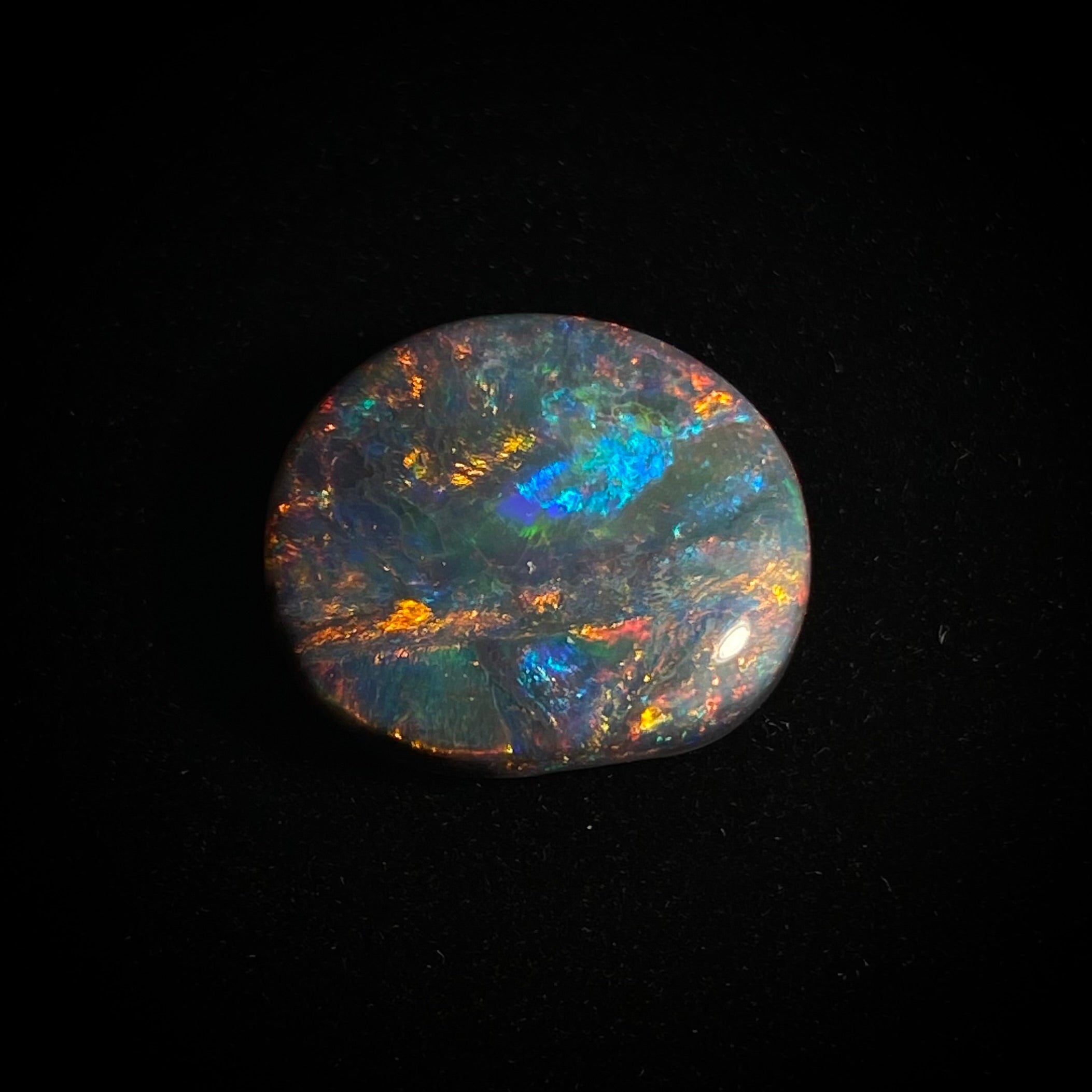 Solid black opal - 11389