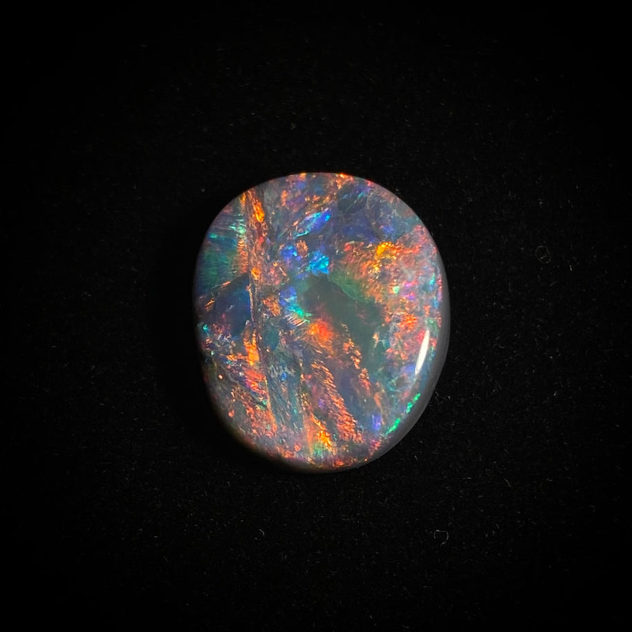 Solid black opal - 11389