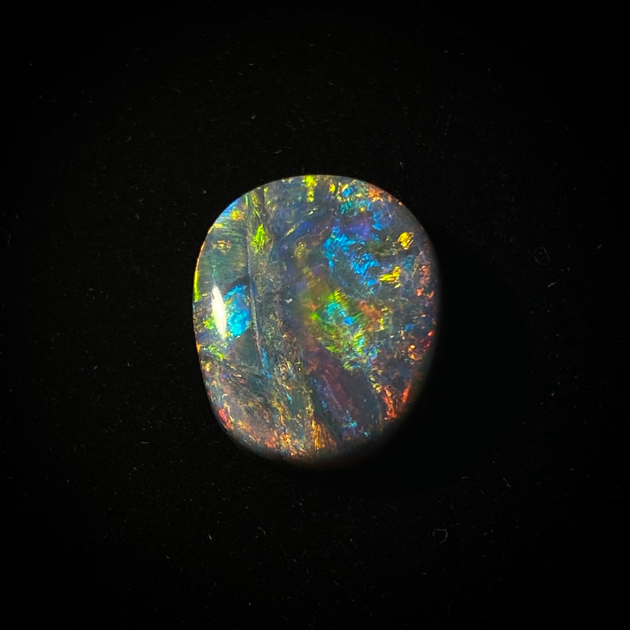 Solid black opal - 11389