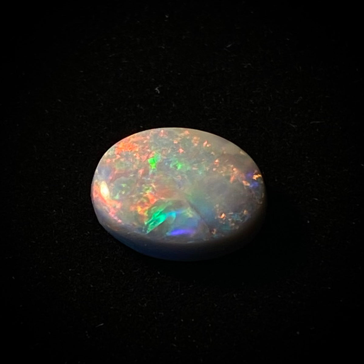 Solid black opal - 11407