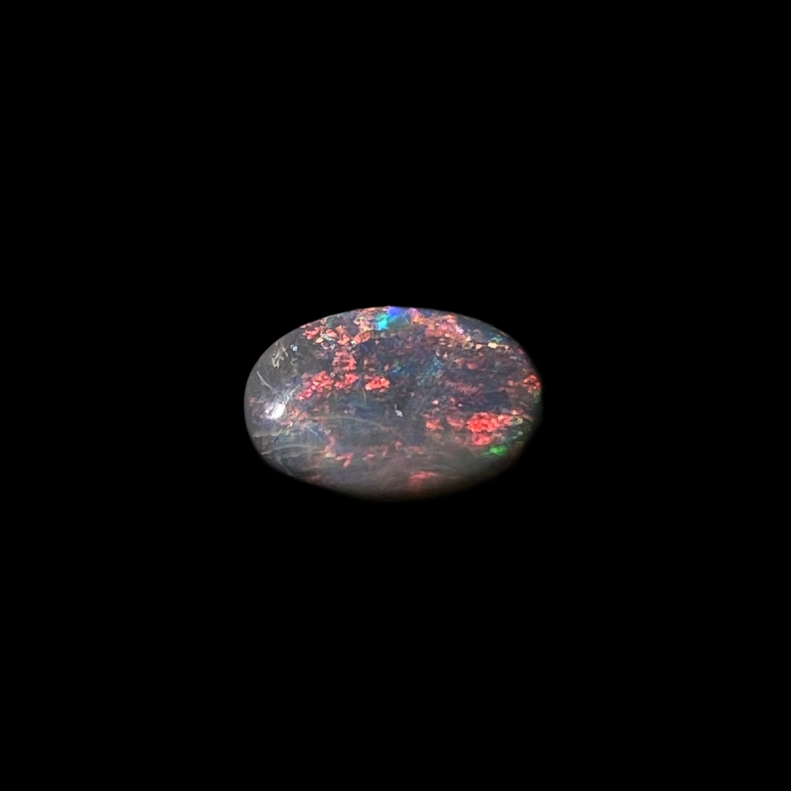 Solid black opal - 11411
