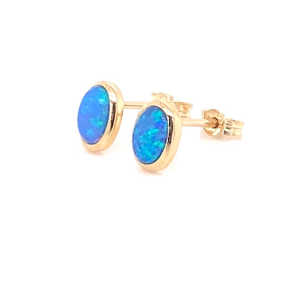Studs - Solid opals Ge 066