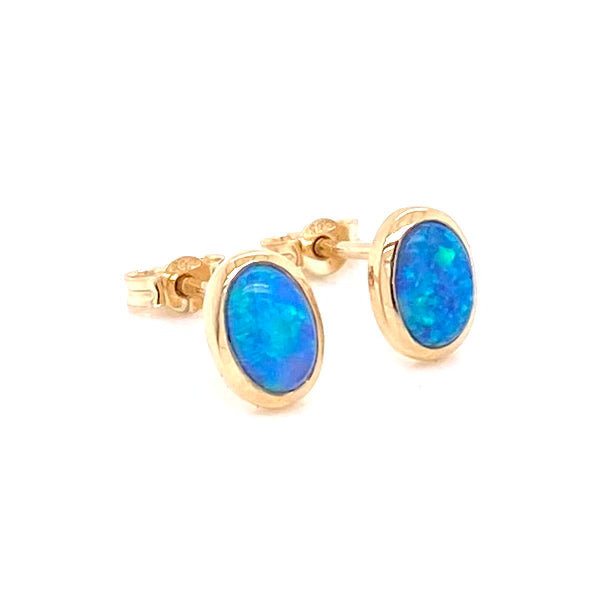 Studs - Solid opals Ge 066