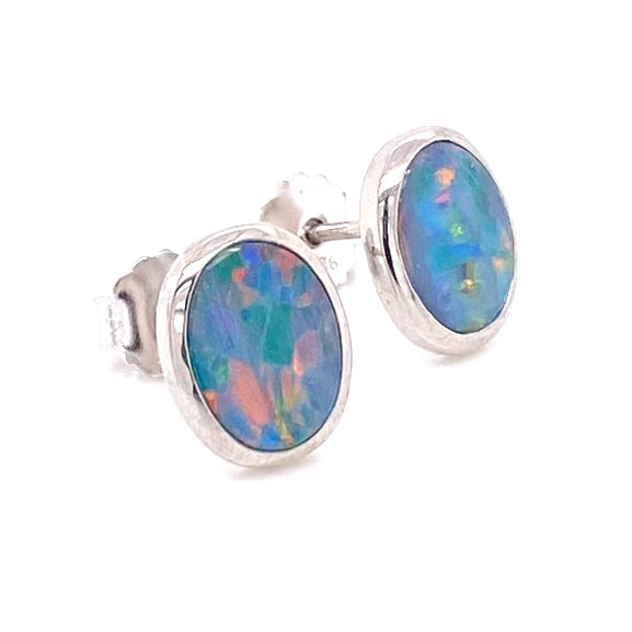 Earrings - Doublet opals See 229