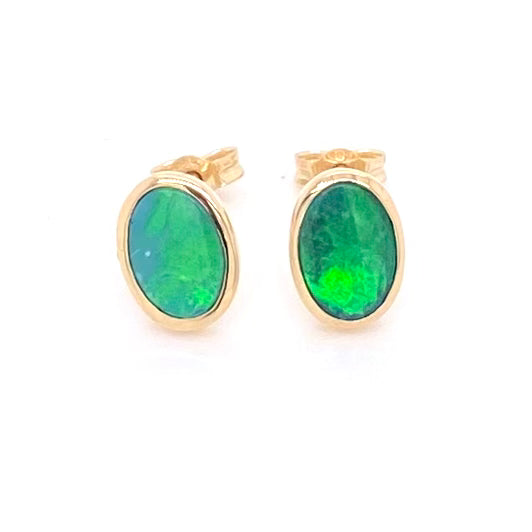 Studs - Doublet opals Ge 082