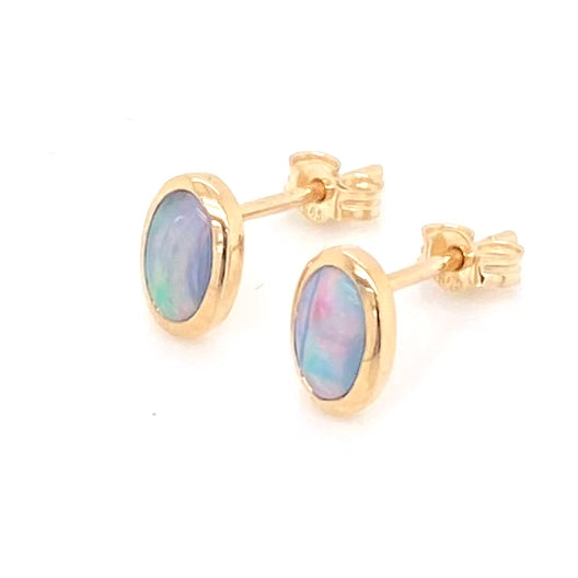 Studs - Solid opals Ge 064