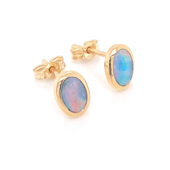 Studs - Solid opals Ge 064