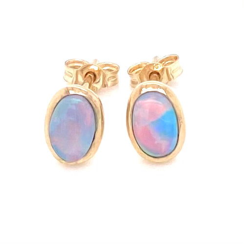 Studs - Solid opals Ge 059