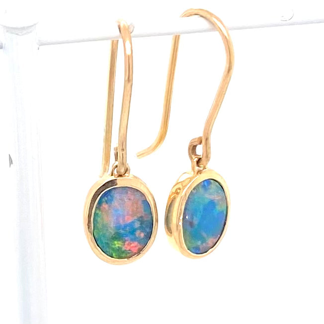 Earrings - Doublet opals Gh 009