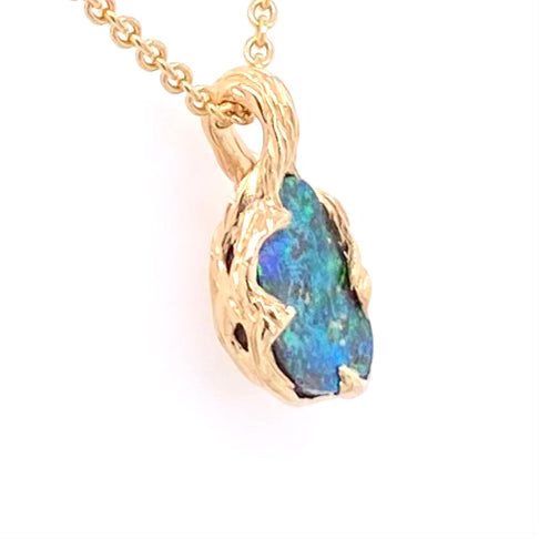 Vedhæng - Solid Boulder opal Gp 221
