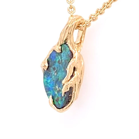 Vedhæng - Solid Boulder opal Gp 221