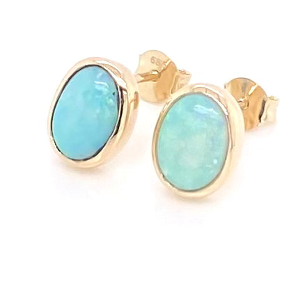 Studs - Solid opal Ge 091