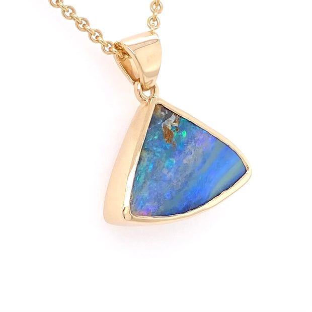 Vedhæng - Solid boulder opal Gp 228
