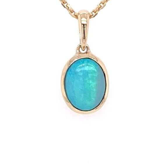 Vedhæng - Solid opal Gp 233