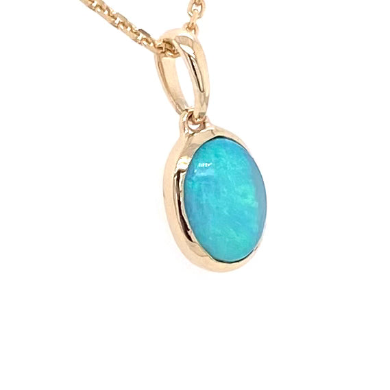 Vedhæng - Solid opal Gp 233