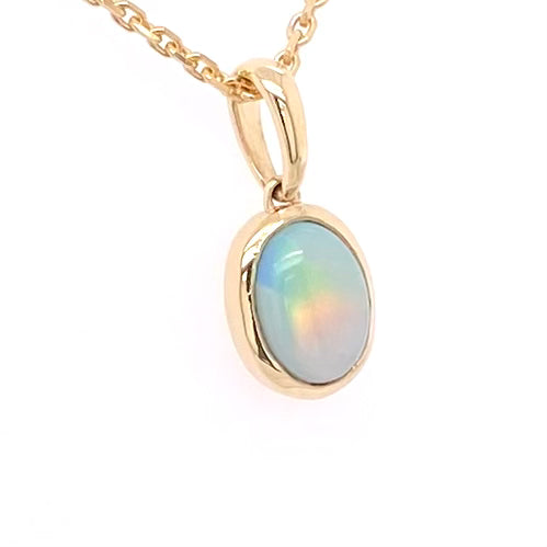 Vedhæng - Solid opal Gp 235