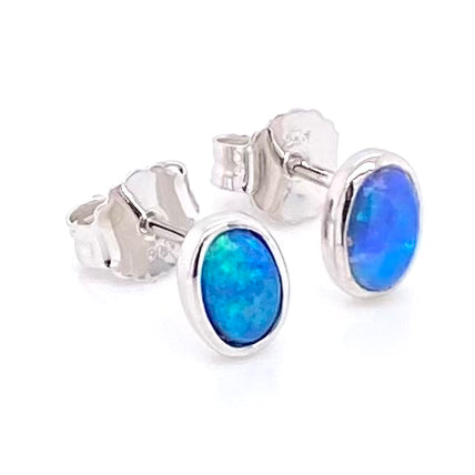 Studs - Solid opal See 259