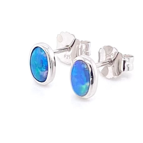 Studs - Solid opal See 259