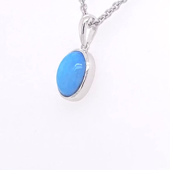 Vedhæng - Solid opal Sp 218