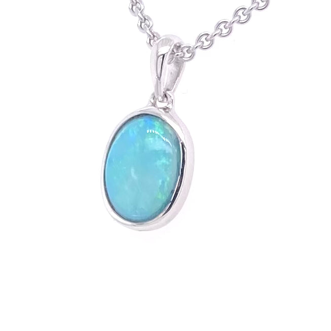 Vedhæng - Solid opal Sp 215