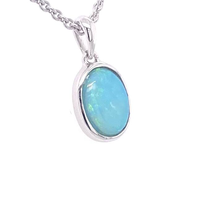 Vedhæng - Solid opal Sp 215