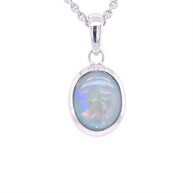 Vedhæng - Solid opal Sp 221