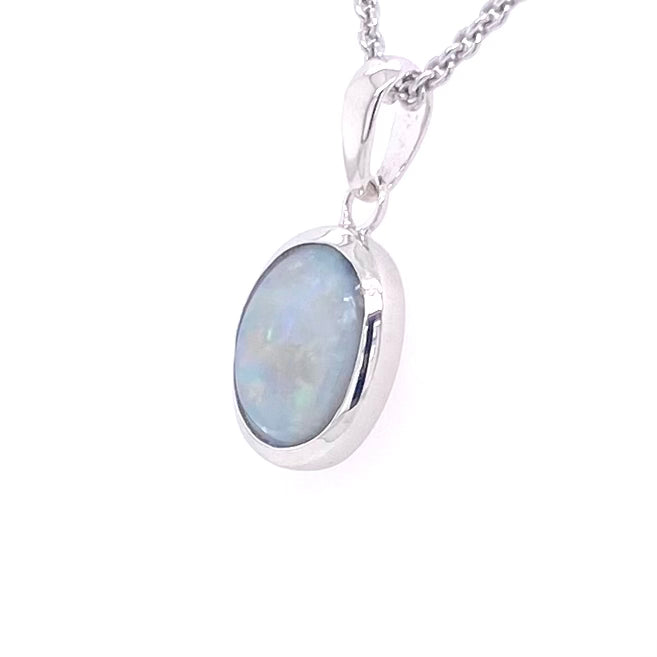 Vedhæng - Solid opal Sp 221