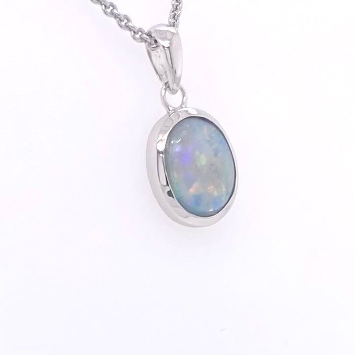 Vedhæng - Solid opal Sp 221