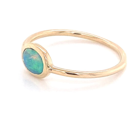 Ring - Solid opal Gr 167