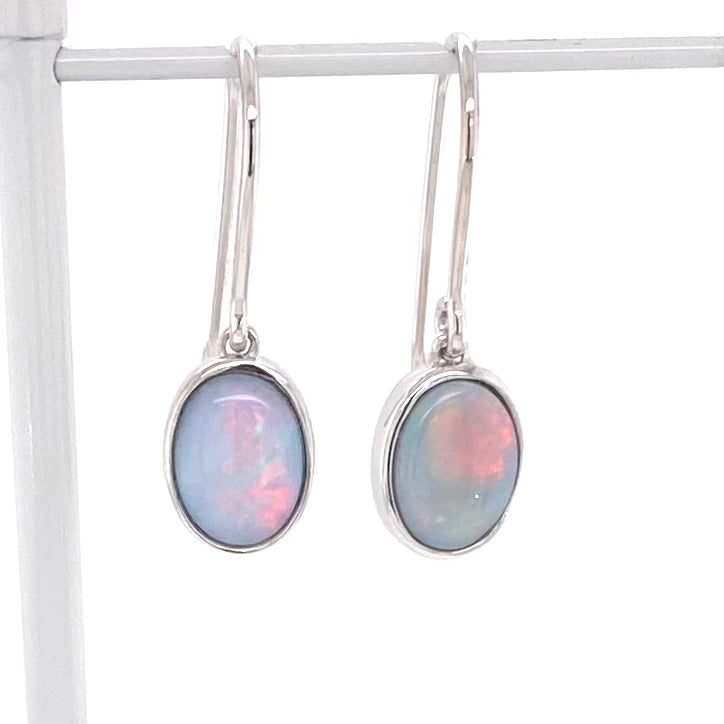 Earrings - Solid opals Sh 061