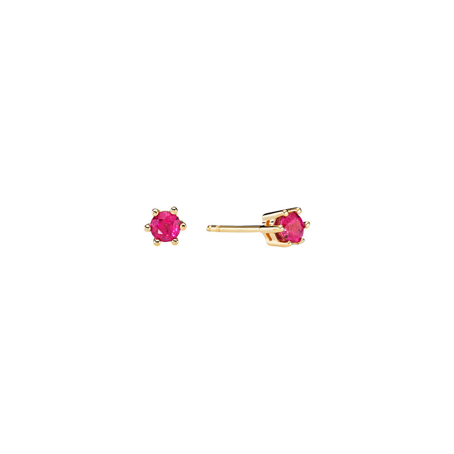 Earring - ruby