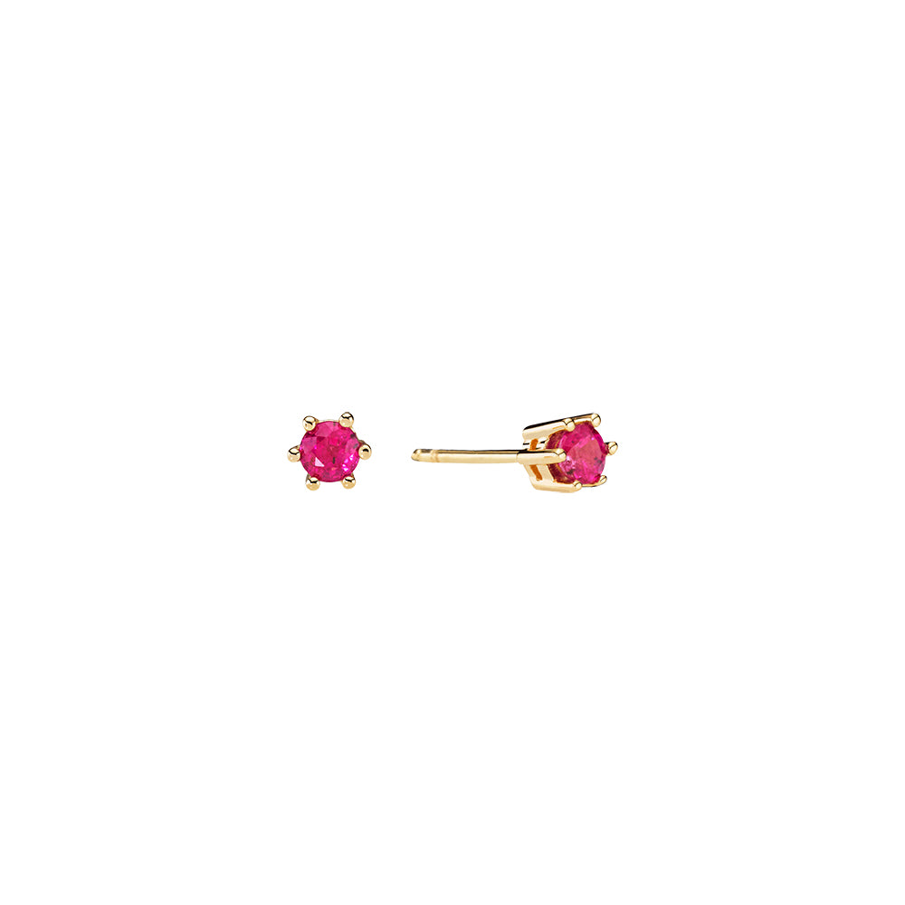 Earring - ruby