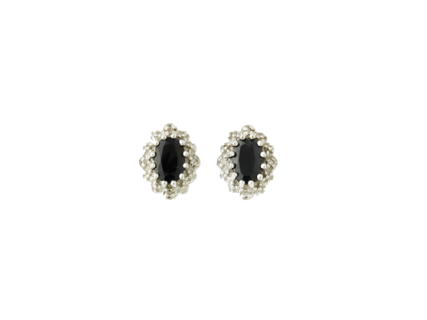 Earrings - Sapphire with diamonds