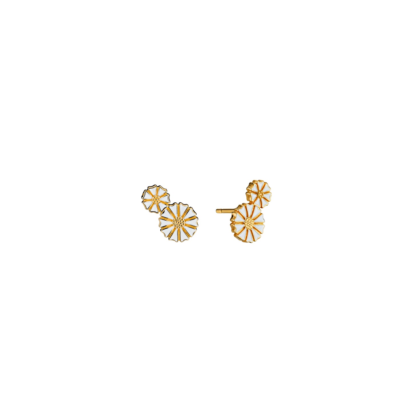 Earrings - Daisy 1 x 5 and 1 x 7.5 mm
