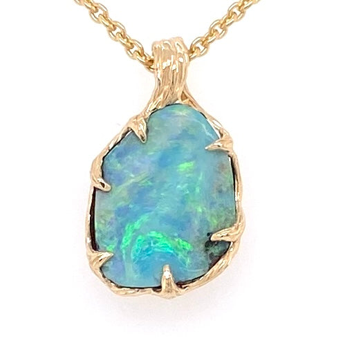 Pendant - Solid boulder opal Gp 158