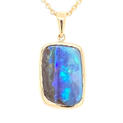 Vedhæng - Solid boulder opal Gp 121
