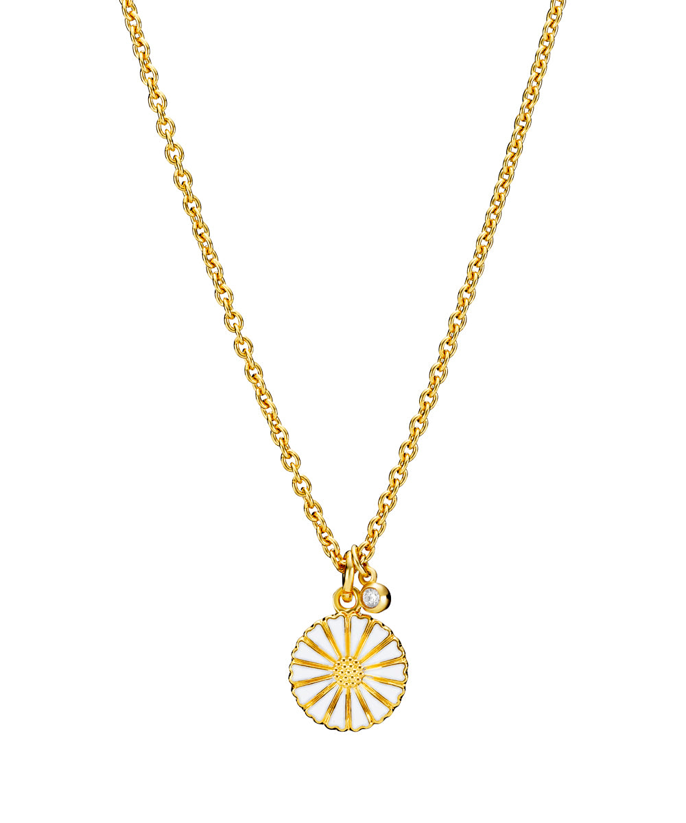 Necklace - Daisy 11 mm with zirconia