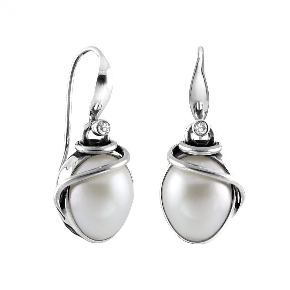Earrings - Majestic White