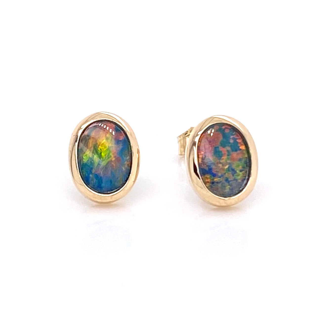 Studs - Doublet opals Ge 013