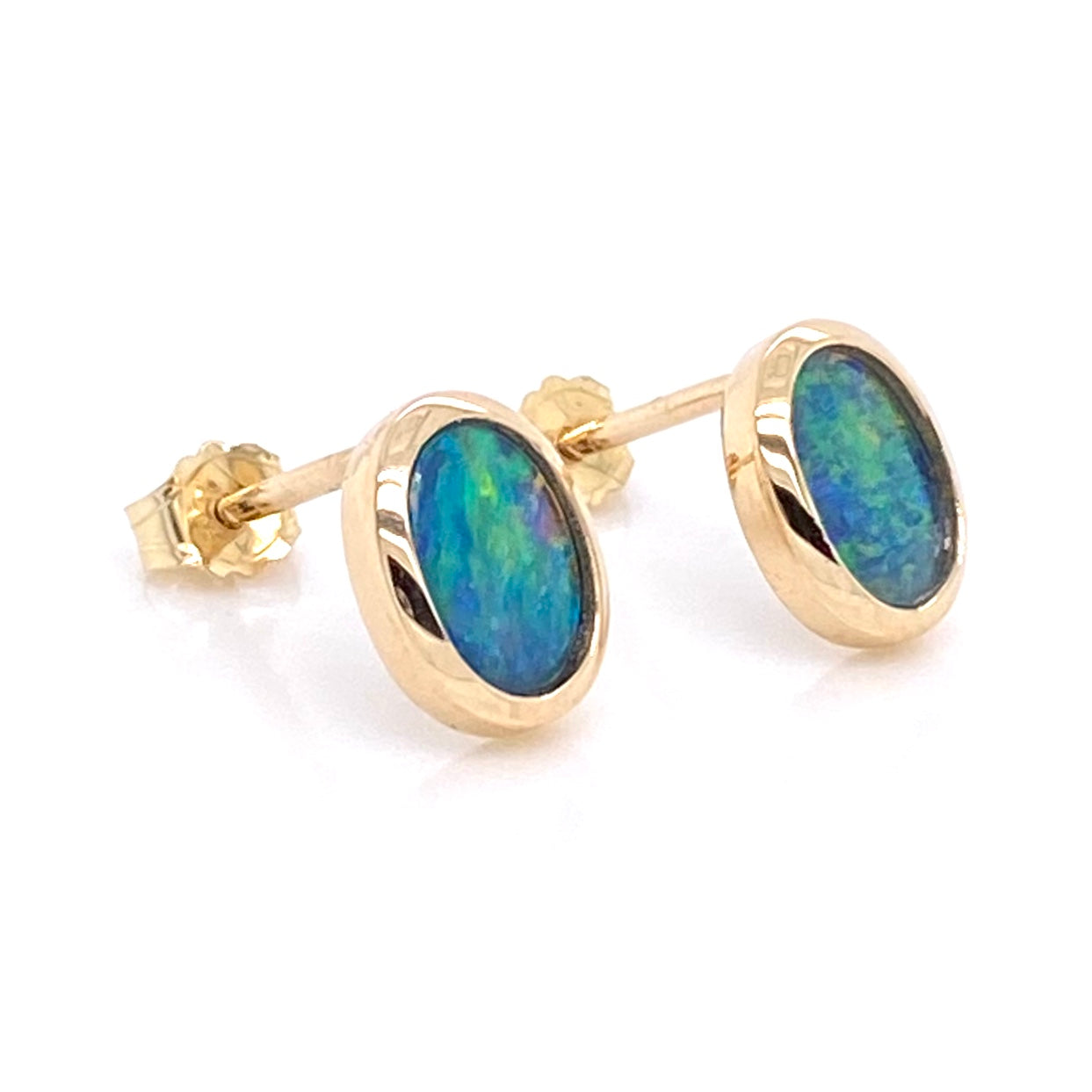 Studs - Doublet opals Ge 013