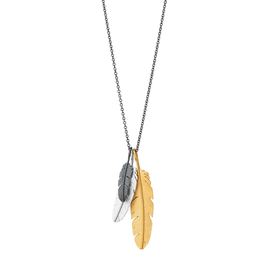Necklace - 3 feathers