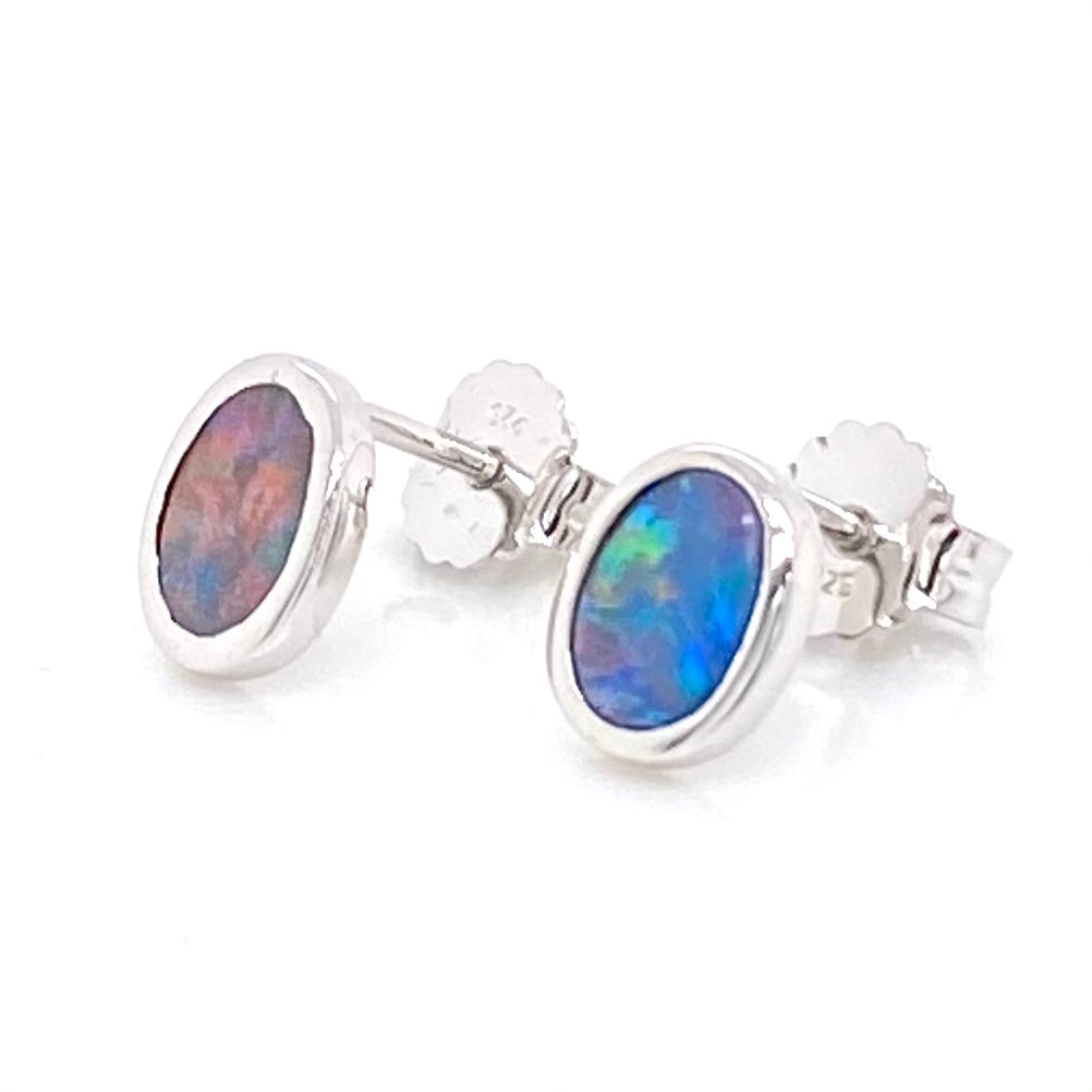 Studs - Double opal See 030