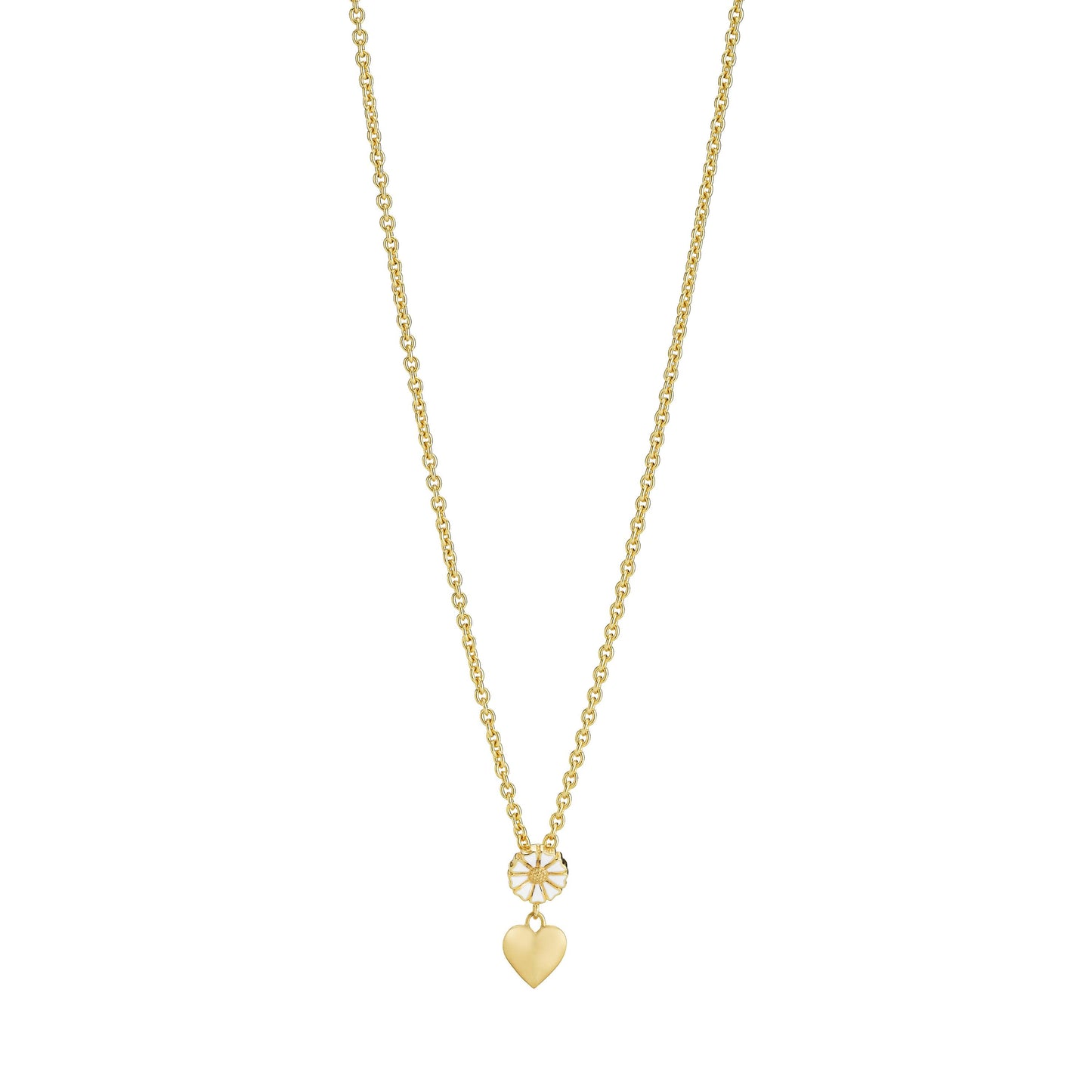 Necklace - Daisy with heart