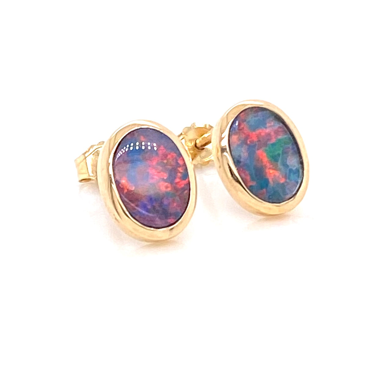 Studs - Doublet opals Ge 003